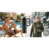 Termos próżniowy kubek ze słomką 1180 ml Berdsen czarny