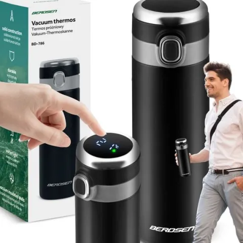 Termos próżniowy 450 ml BD-786 czarny