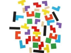 Tetris układanka puzzle drewniane klocki montessori 3d gra logiczna
