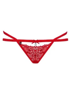 838-THO-3 stringi czerwone – ostre jak papryczka chili Obsessive S/M