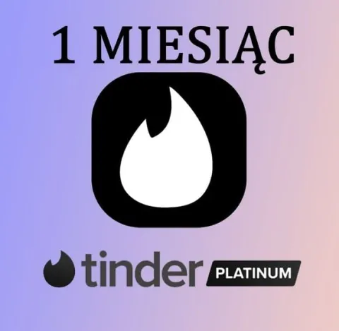 TINDER PLATINUM 1 MIESIĄC | KARTA PODARUNKOWA | KLUCZ VPN