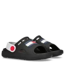 Tommy Hilfiger dziecięce sandały T1B2-32262-0083X001 Black/White 26