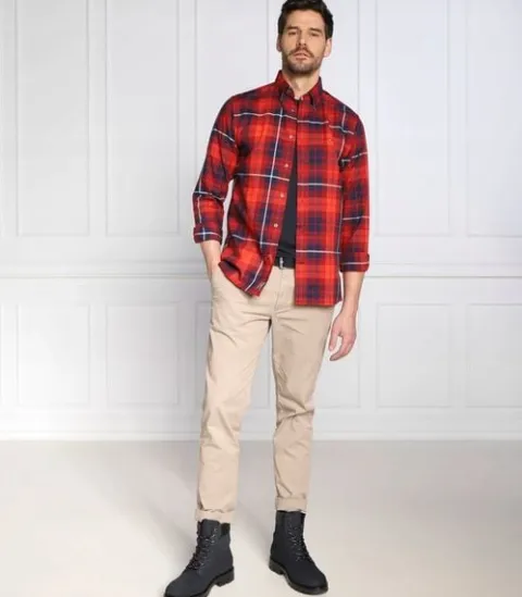 Tommy Hilfiger MĘSKA Koszula Oxford Blackwatch MW0MW29185 Regular Fit L