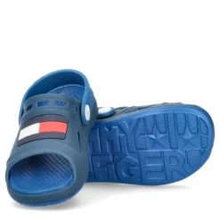 Tommy Hilfiger wygodne dziecięce sandały z flagą T1B2-32262-0083X605 - BLUE/ROYAL 26