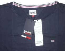 TOMMY JEANS T-SHIRT C NECK GRANATOWY SLIM FIT XXL