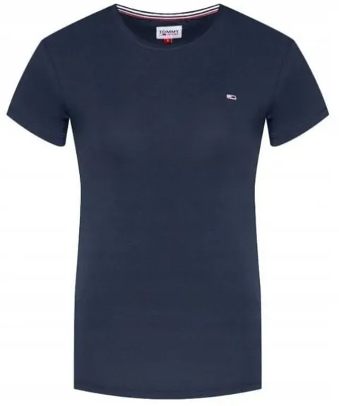 TOMMY JEANS T-SHIRT C NECK GRANATOWY SLIM FIT XXL
