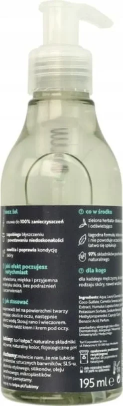TOŁPA MEN ŻEL DO MYCIA TWARZY DLA MĘŻCZYZN Z ZIELONĄ HERBATĄ 195 ML