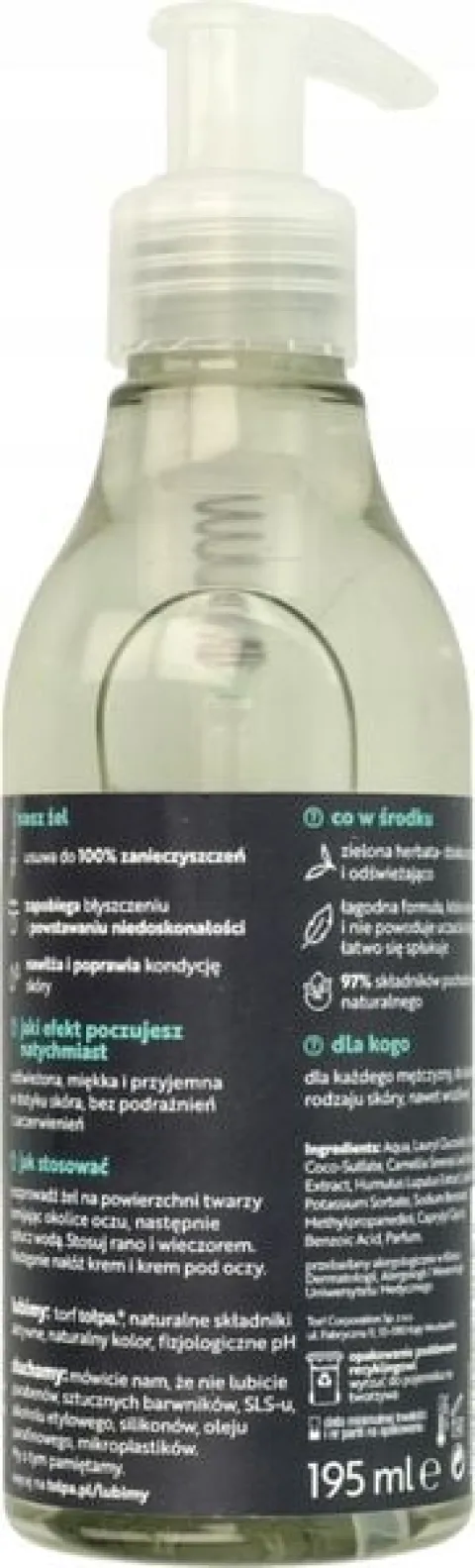 TOŁPA MEN ŻEL DO MYCIA TWARZY DLA MĘŻCZYZN Z ZIELONĄ HERBATĄ 195 ML