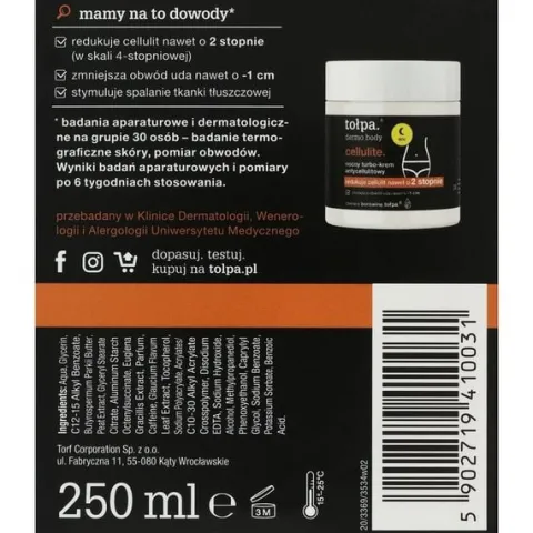 Tołpa Nocny turbo-krem antycellulitowy 250 ml