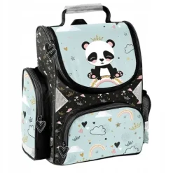 Tornister szkolny Paso Panda plecak klasa 1 2 3 dla dziewczynki