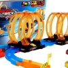 Tor Wyścigowy Racing z 4 Pętlami Dwa Autka 181 cm