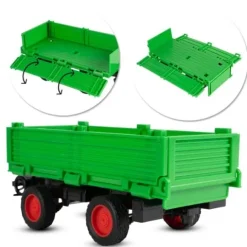 Traktor Rolniczy Farmera Z Przyczepą Interaktywny Światło Dźwięk