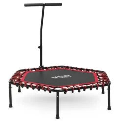 Trampolina fitness z uchwytem 127 cm Neo-Sport - sześciokątna czerwona