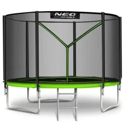 Trampolina ogrodowa 8ft/252cm z siatką zewnętrzną i drabinką Neo-Sport