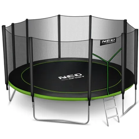 Trampolina ogrodowa 15ft/465cm z siatką zewnętrzną i drabinką Neo-Sport