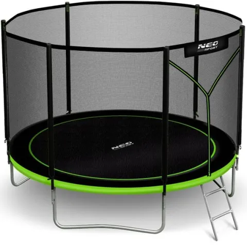 Trampolina ogrodowa 10ft/312cm z siatką zewnętrzną i drabinką Neo-Sport