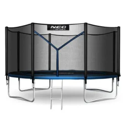 Trampolina ogrodowa 13ft/404cm z siatką zewnętrzną i drabinką Neo-Sport