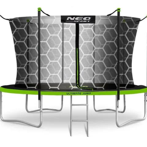 Trampolina ogrodowa 15ft/465cm z siatką wewnętrzną i drabinką Neo-Sport