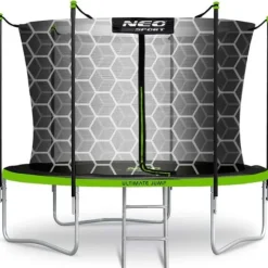 Trampolina ogrodowa 8ft/252cm z siatką wewnętrzną i drabinką Neo-Sport