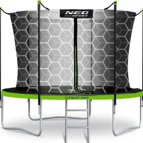 Trampolina ogrodowa 8ft/252cm z siatką wewnętrzną i drabinką Neo-Sport