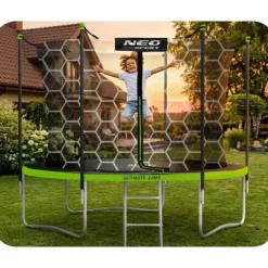 Trampolina ogrodowa 8ft/252cm z siatką wewnętrzną i drabinką Neo-Sport