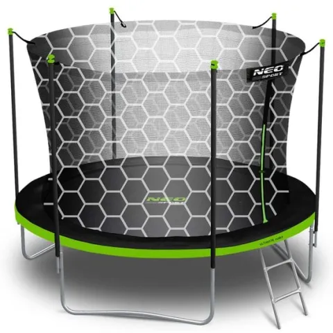 Trampolina ogrodowa 8ft/252cm z siatką wewnętrzną i drabinką Neo-Sport