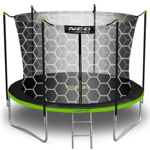 Trampolina ogrodowa 8ft/252cm z siatką wewnętrzną i drabinką Neo-Sport