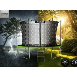 Trampolina ogrodowa 8ft/252cm z siatką wewnętrzną i drabinką Neo-Sport