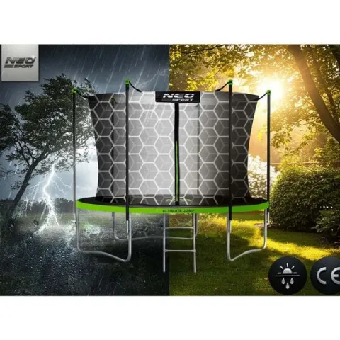 Trampolina ogrodowa 8ft/252cm z siatką wewnętrzną i drabinką Neo-Sport