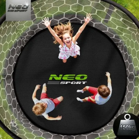 Trampolina ogrodowa 8ft/252cm z siatką wewnętrzną i drabinką Neo-Sport