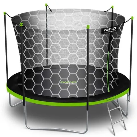 Trampolina ogrodowa 8ft/252cm z siatką wewnętrzną i drabinką Neo-Sport