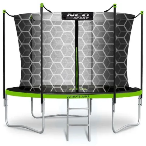 Trampolina ogrodowa 8ft/252cm z siatką wewnętrzną i drabinką Neo-Sport