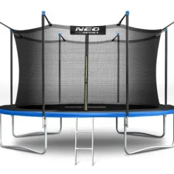 Trampolina ogrodowa 12ft/374cm z siatką wewnętrzną i drabinką Neo-Sport