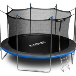 Trampolina ogrodowa 14ft/435cm z siatką wewnętrzną i drabinką Neo-Sport