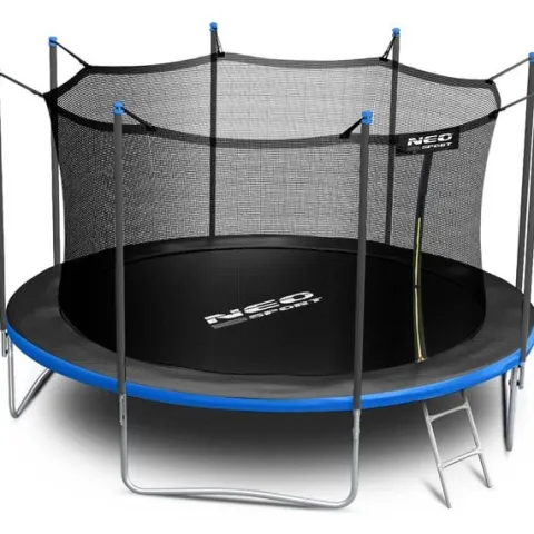 Trampolina ogrodowa 15ft/465cm z siatką wewnętrzną i drabinką Neo-Sport