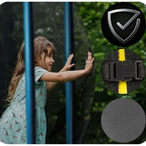 Trampolina ogrodowa 8ft/252cm z siatką zewnętrzną i drabinką Neo-Sport