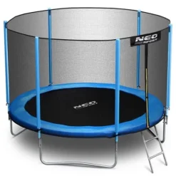 Trampolina ogrodowa 8ft/252cm z siatką zewnętrzną i drabinką Neo-Sport