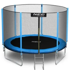 Trampolina ogrodowa 8ft/252cm z siatką zewnętrzną i drabinką Neo-Sport