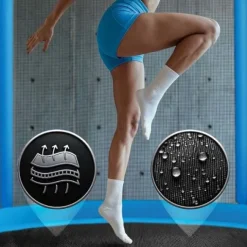 Trampolina ogrodowa 8ft/252cm z siatką zewnętrzną i drabinką Neo-Sport