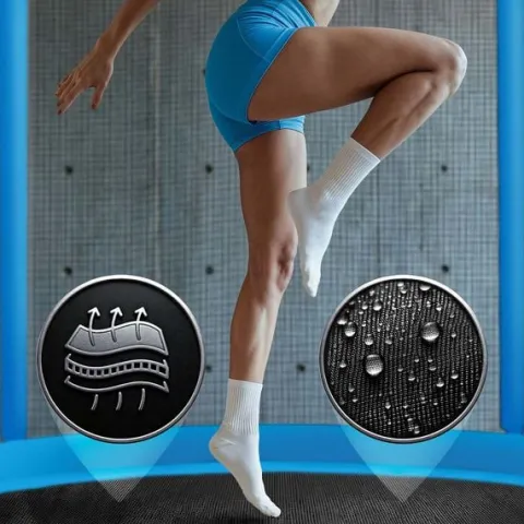 Trampolina ogrodowa 8ft/252cm z siatką zewnętrzną i drabinką Neo-Sport