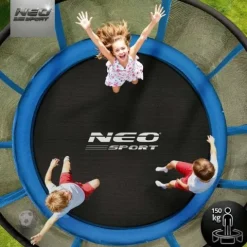Trampolina ogrodowa 10ft/312cm z siatką zewnętrzną i drabinką Neo-Sport