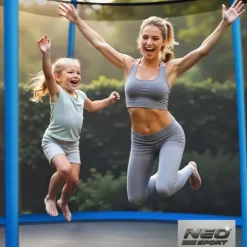 Trampolina ogrodowa 6ft/183cm z siatką wewnętrzną i drabinką Neo-Sport
