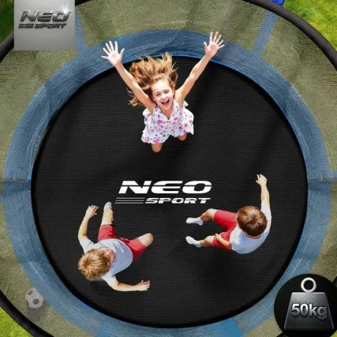 Trampolina ogrodowa 6ft/183cm z siatką wewnętrzną i drabinką Neo-Sport