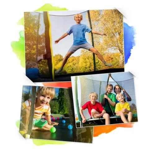 Trampolina ogrodowa profilowana 8ft/252cm z siatką wewnętrzną Neo-Sport