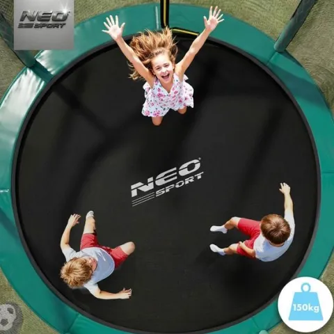 Trampolina ogrodowa profilowana 14ft/435cm z siatką wewnętrzną Neo-Sport