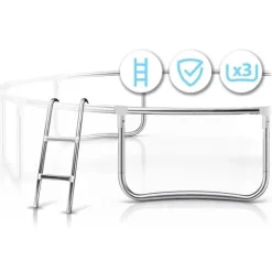Trampolina ogrodowa profilowana 8ft/252cm z siatką wewnętrzną Neo-Sport