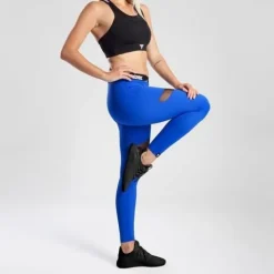 Trec - Leginsy damskie TW LEGGINGS TRECGIRL 029 DUAL MESH COBALT M