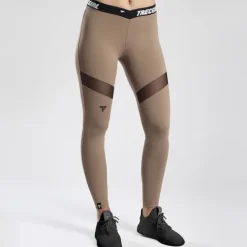 Trec - Leginsy damskie TW LEGGINGS TRECGIRL 030 DUAL MESH CARAMEL L