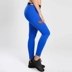 Trec - Leginsy damskie TW LEGGINGS TRECGIRL 029 DUAL MESH COBALT XS