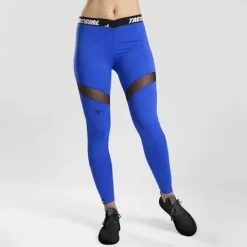 Trec - Leginsy damskie TW LEGGINGS TRECGIRL 029 DUAL MESH COBALT XS